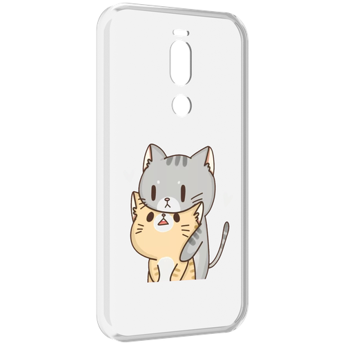 Чехол MyPads любящие-коты для Meizu X8 задняя-панель-накладка-бампер чехол mypads любящие коты для umidigi power 5 задняя панель накладка бампер