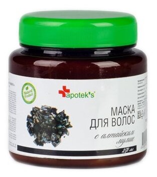 Маска для волос Apotek's с алтайским мумие 250мл МИРРОЛЛА - фото №4