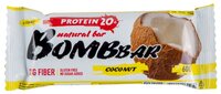 BombBar протеиновый батончик Natural Bar + Vitamin C (60 г)(20 шт.) овсяный с вишней