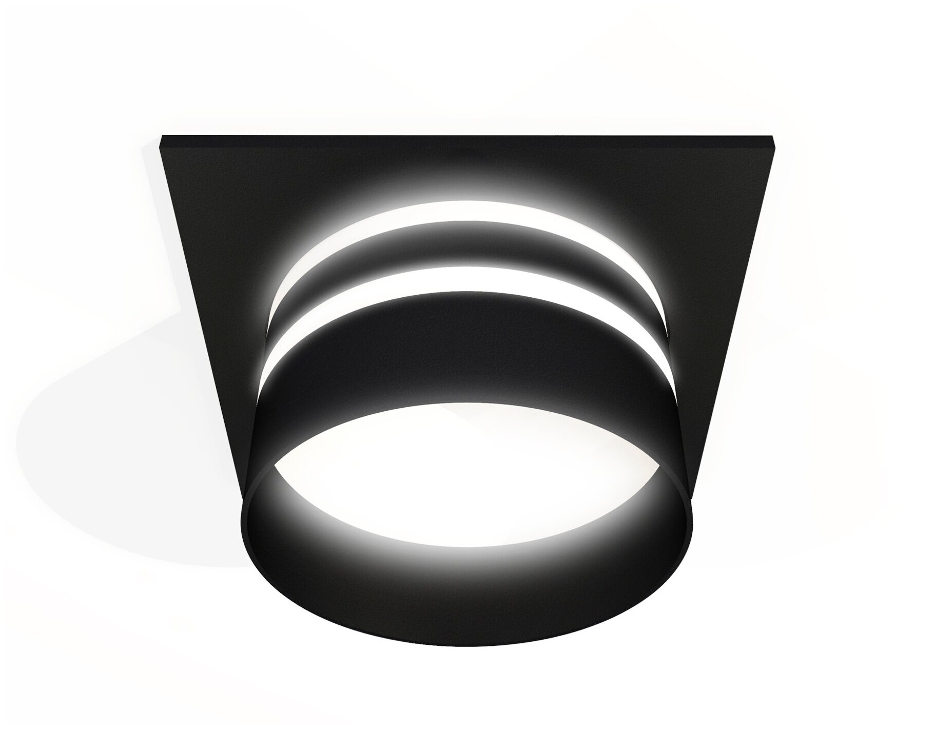 Светильник встраиваемый Ambrella XC XC7632042 Белый; Черный - фотография № 1