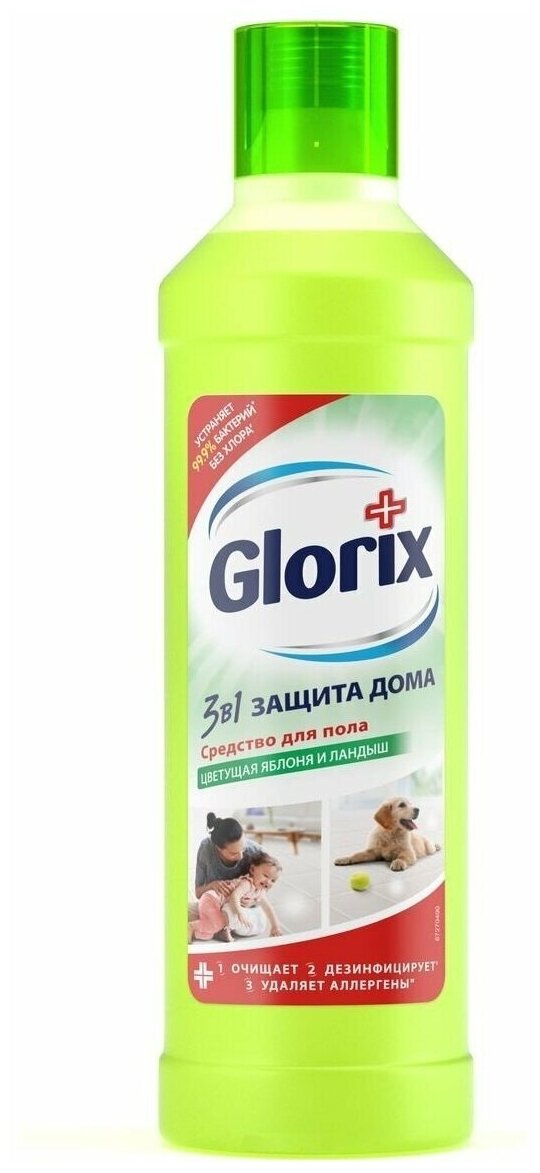 Glorix Средство чистящее для пола Цветущая яблоня и ландыш 1 л