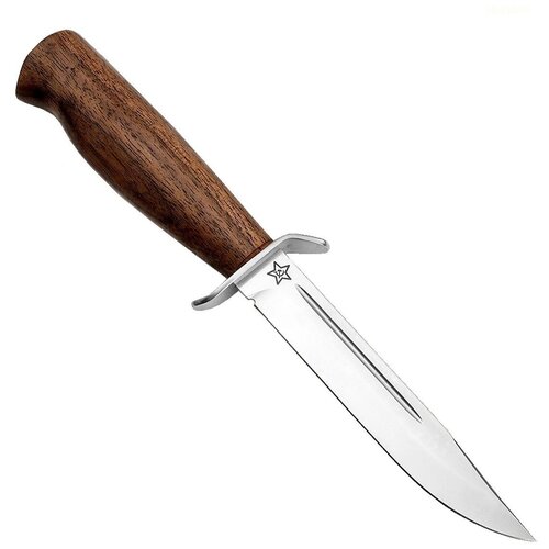 Нож разведчика НР-40 Штрафбат (Златоуст) рукоять орех складной нож комар златоуст 40х10с2м рукоять орех