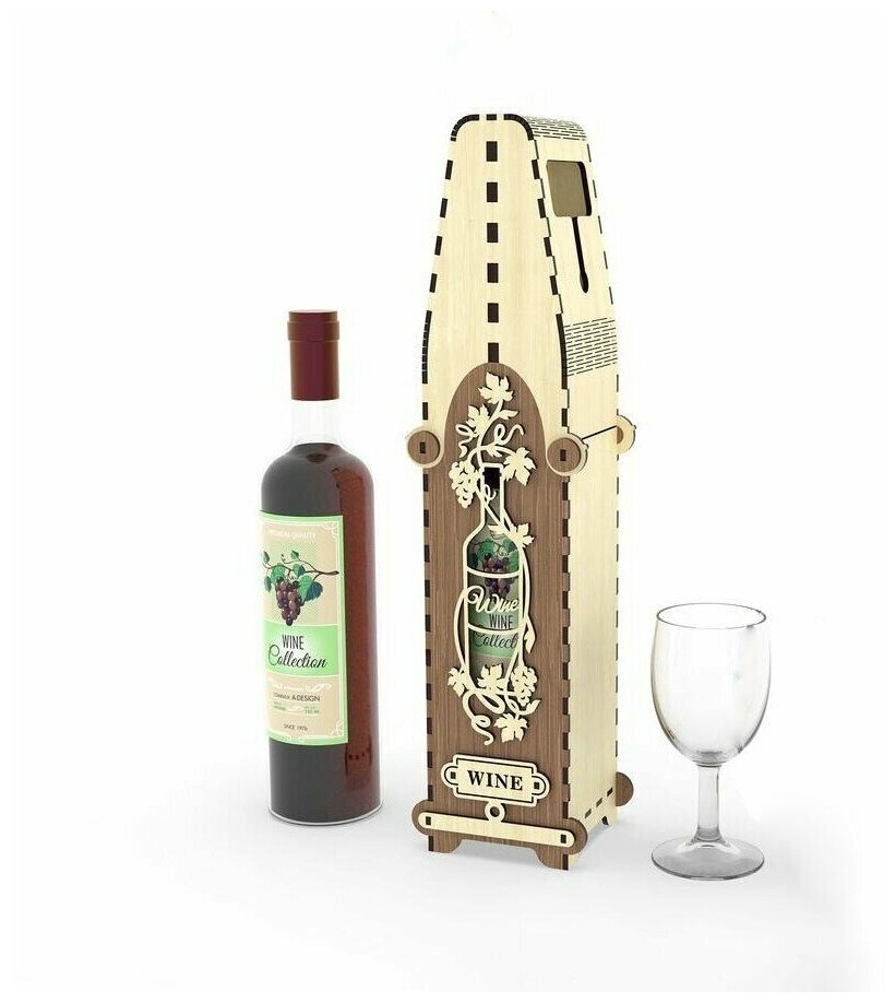 Подарочная коробка под бутылку вина "Роскошь 3"