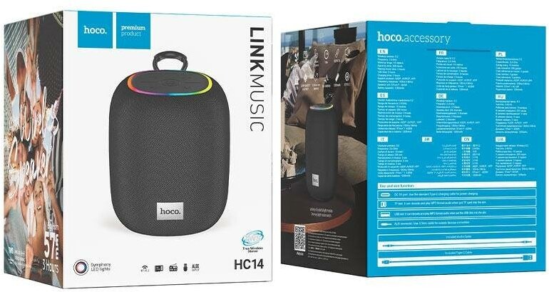 Колонка HC14 Link sports BT speaker, HOCO, серый