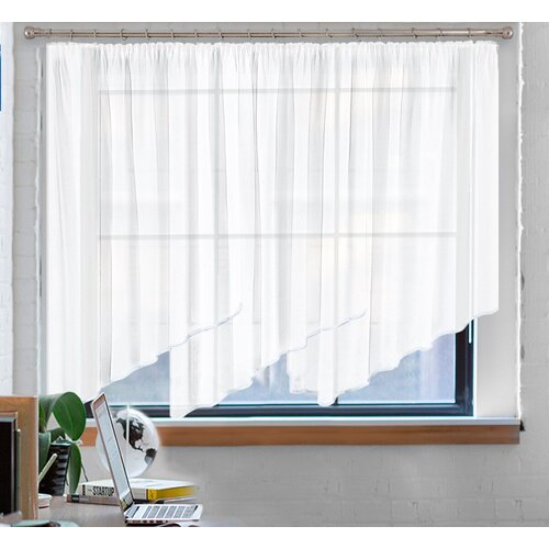 FIRANKA Классические шторы Abi цвет: белый (300х180 см - 1 шт)