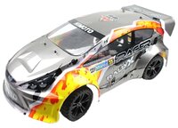 Легковой автомобиль Iron Track Rally X (IT-E10XR) 1:10 52 см серый/желтый