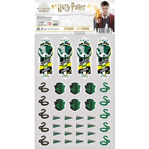 Наклейки Sihir Dukkani: Слизерин (Slytherin) Гарри Поттер (Harry Potter) (ST019) 27 см подушка sihir dukkani чиби chibi гарри поттер harry potter pills005 40 см