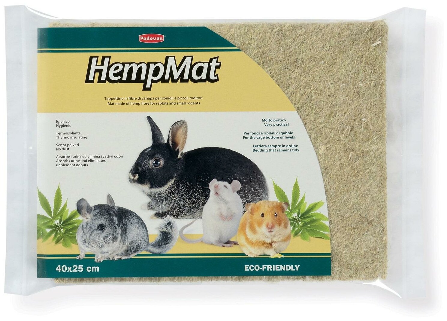 Коврик PADOVAN Hemp Mat из пенькового волокна малый 40х25см