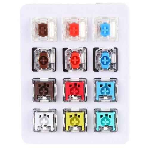 Тестовый комплект низкопрофильных переключателей Keychron Gateron 12шт Z26