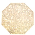 Подстановочная салфетка Aura of Bohemia Салфетка столовая под приборы Gold 47*37 см - изображение