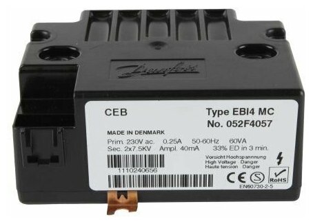 Трансформатор розжига Danfoss EBI4 MC 052F4057