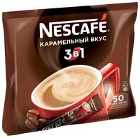 Растворимый кофе Nescafe 3 в 1 карамельный, в стиках (20 шт.)