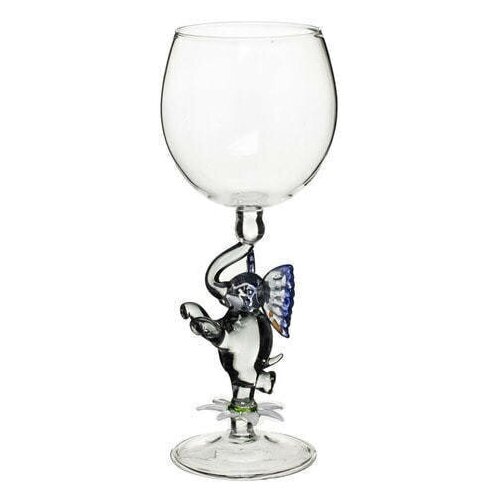 Бокал для вина из стекла ручной работы. 