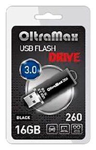 флэш-накопитель OLTRAMAX OM-16GB-260-Black 3.0 черный