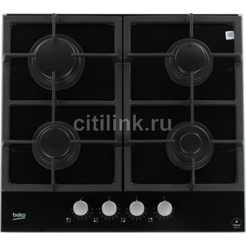 Газовая варочная панель Beko HILG 64325 SDX независимая черный 3699900₽
