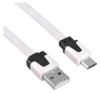 Кабель Buro USB - microUSB (BHP MICROUSB 1M FLAT) 1 м белый