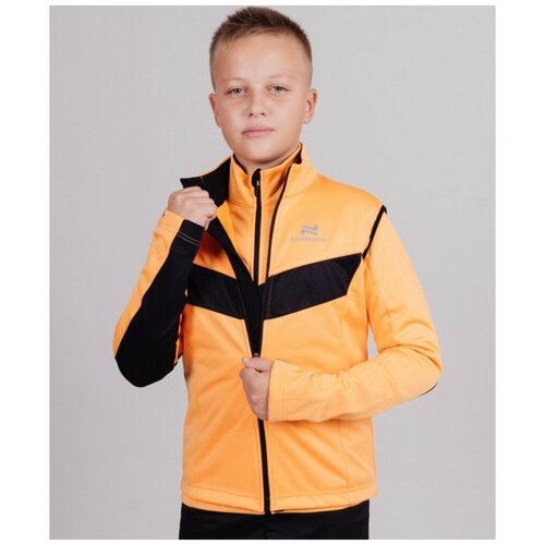 Безрукавка, Nordski, BASE JR. NSJ832257, orange/black, детский, (152)