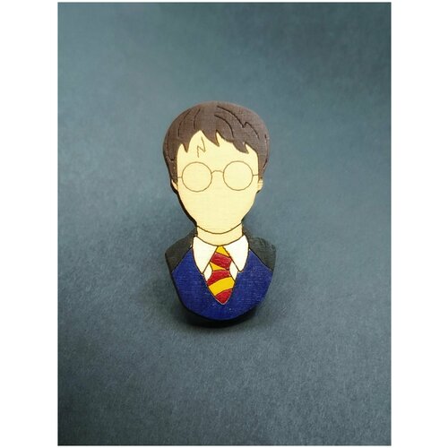 фото Гарри поттер, гарри фантом, значок деревянный, брошь на одежду, значок на рюкзак нет бренда