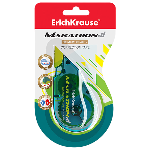 Корректирующая лента ErichKrause® Marathon, 5мм х 12м (в блистере по 1 шт.) 53200