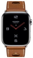 Часы Apple Watch Hermès Series 4 GPS + Cellular 44mm Stainless Steel Case with Leather Single Tour R