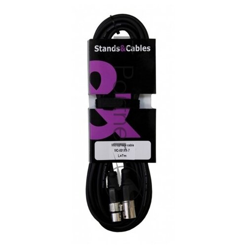 Микрофонный кабель распаянный, XLR-XLR, длина 7 метров STANDS & CABLES MC-001XX-7