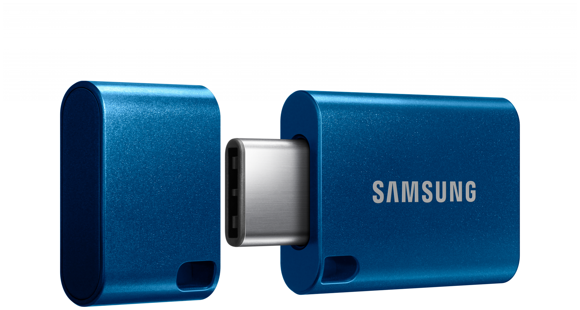 Накопитель USB 3.2 128GB Samsung blue - фото №3