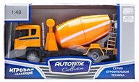 Бетономешалка Autotime (Autogrand) Scania Mixer бетономешалка (10842-00/9824) 1:48 оранжевый / черны