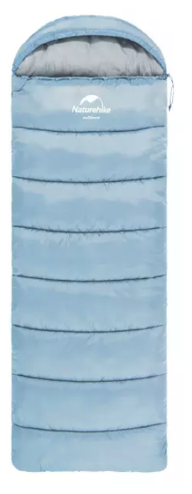 Мешок спальный Naturehike U250, (190х30)х75 см, (правый) (ТК: +6°C), голубой