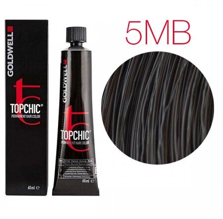 Goldwell Topchic стойкая крем-краска для волос, 5MB темный матово-коричневый