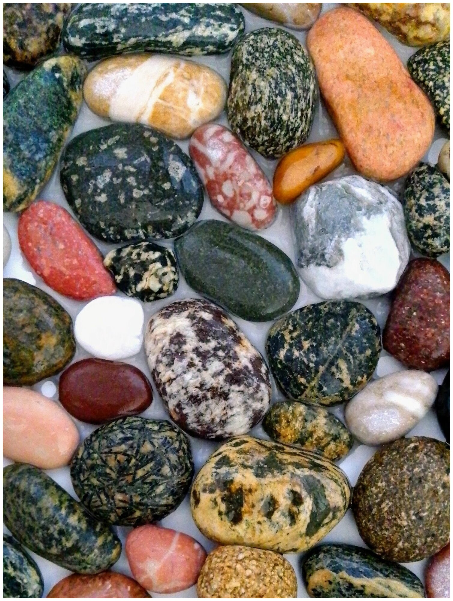 Галька черноморская, природный камень для аквариума или террариума 1кг.