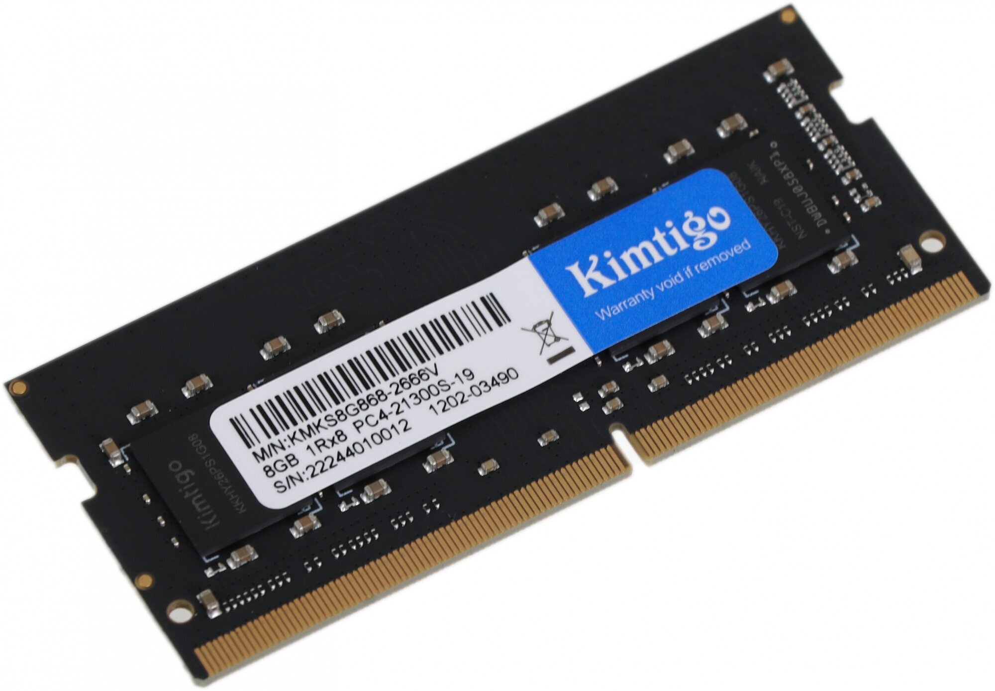 Оперативная память Kimtigo DDR4 - 8Gb, 2666 МГц, SO-DIMM, CL19 (kmks8g8682666) - фото №2