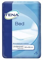 Пеленки TENA Bed Нормал 770057, 60 х 90 см, 5 шт.