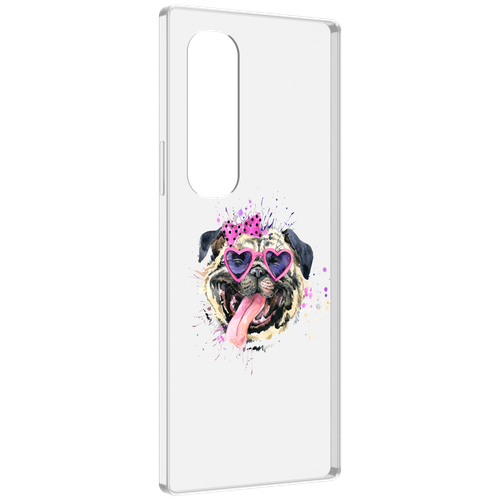 Чехол MyPads Веселая собака для Samsung Galaxy Z Fold 4 (SM-F936) задняя-панель-накладка-бампер чехол mypads веселая корова для samsung galaxy z fold 4 sm f936 задняя панель накладка бампер