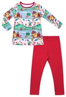 Комплект одежды Апрель размер 116, Детский рисунок/красный