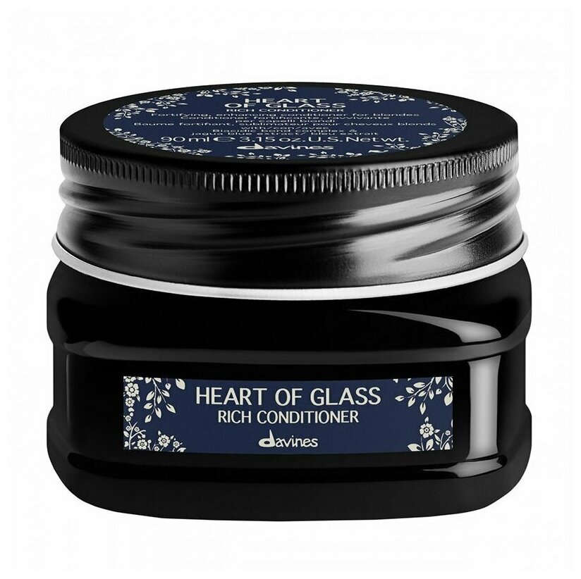 Davines Heart Of Glass Rich Conditioner - Питательный кондиционер для защиты и сияния блонд 90 мл