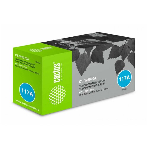 Картридж лазерный CACTUS (CSP-W2070A) для HP Color Laser 150a/178nw/179fnw, черный, ресурс 700 страниц