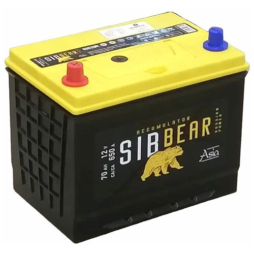 Аккумулятор автомобильный SIBBEAR ASIA 85D26R 70 А*ч п. п Прямая полярность