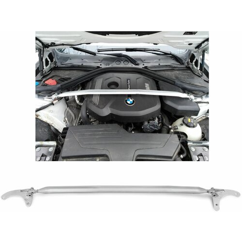 Растяжка под капот BMW F30, F31, F32, F35, 2011- алюминиевая распорка стаканов кузова