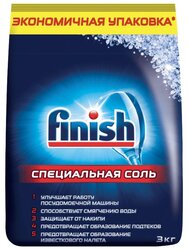 Finish Соль для защиты от накипи для посудомоечных машин, 3 кг