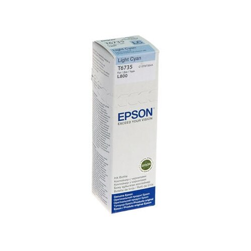 dozator oparysha tri kita 70ml Чернила Epson L800/L1800/L810/L850 C13T67354A/C13T673598, light cyan, 70ml, голубой