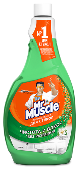 Жидкость Mr. Muscle Профессионал для стекол с нашатырным спиртом сменный блок