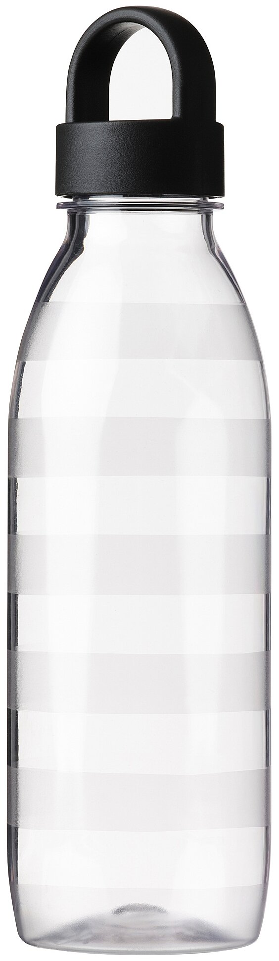 IKEA 365+ икеа/365+ бутылка для воды 0.7 л в полоску/темно-серый - фотография № 1