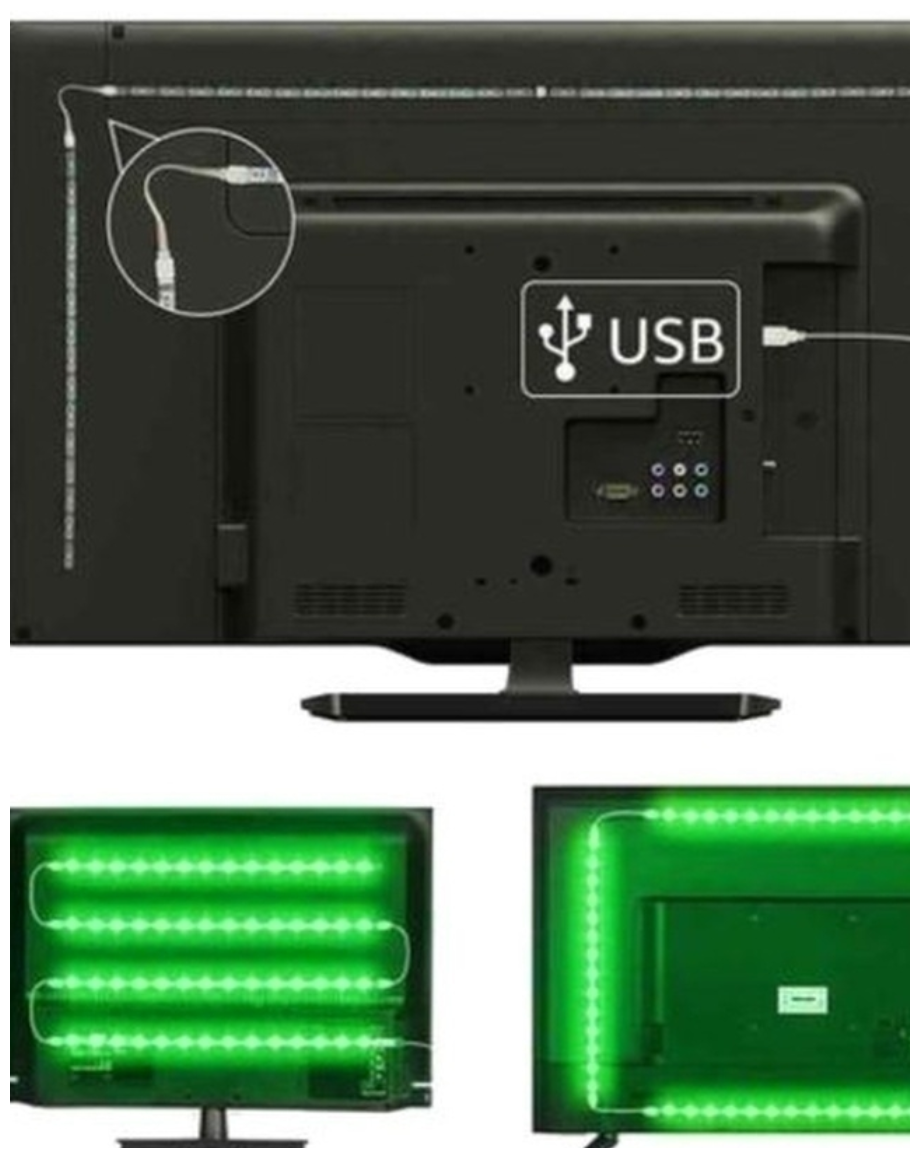 LED Светодиодная Лента с пультом USB-LED RGB лента 1 м /5В, 30 LED/m - фотография № 8