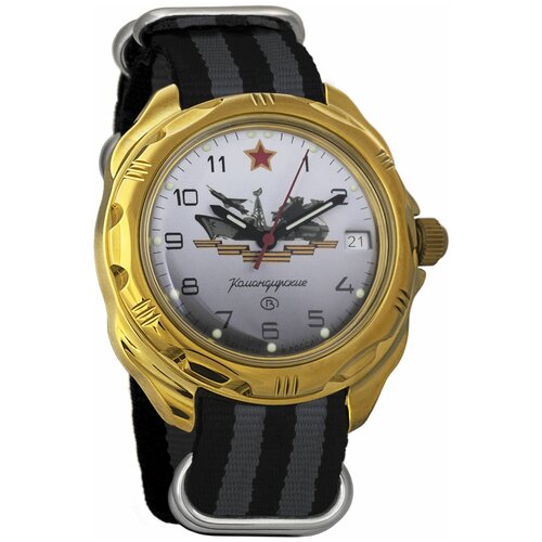 Наручные часы Восток Командирские, серый наручные часы восток командирские механические командирские 219823 multicolor мультиколор