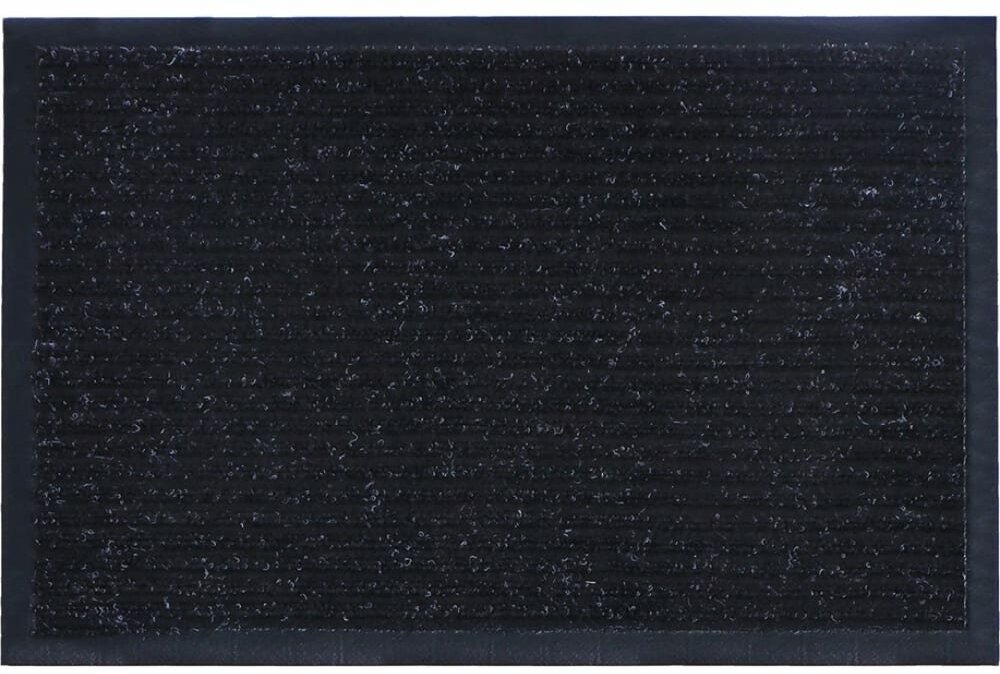 Придверный коврик РемоКолор Ребро, черный, 0.6 х 0.4 м - фотография № 3