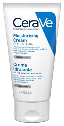 Крем для тела CeraVe Moisturising Cream Увлажняющий крем для сухой и очень сухой кожи лица и тела