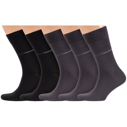 фото Комплект из 5 пар мужских носков rusocks (орудьевский трикотаж) микс 1, размер 29 (44-45)