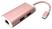 USB-концентратор Adam Elements CASA Hub eC301 разъемов: 3 золотой