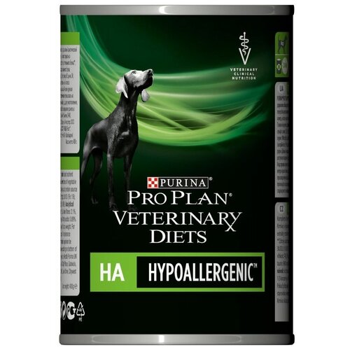 Влажный корм для щенков и взрослых собак Pro Plan VD HA Hypoallergenic, при пищевой аллергии, 400 грамм (4 банки)