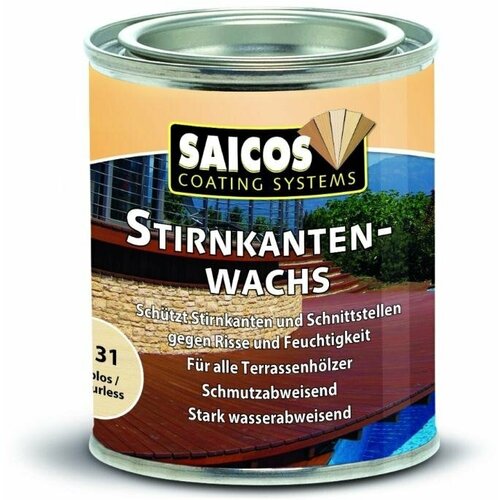 Воск Saicos Stirnkanten-wachs (8131) для торцов (8131 Бесцветный,0,75 л.)